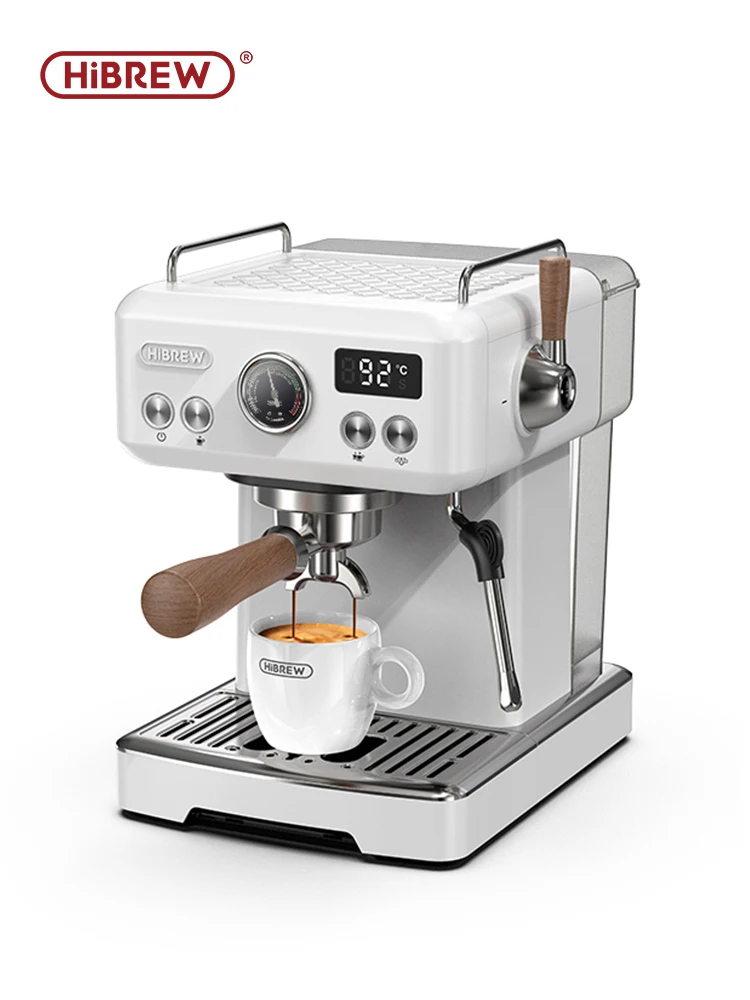 HiBREW Semi Automatic Espresso Coffee Machine DIY Function 20Bar Pressure Temperature Adjustable For Cappuccino & Latte H10plus