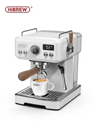 HiBREW Semi Automatic Espresso Coffee Machine DIY Function 20Bar Pressure Temperature Adjustable For Cappuccino & Latte H10plus