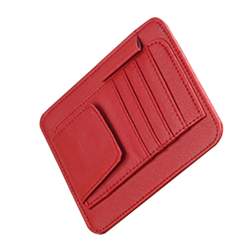 Car Sun Visors Bill Pen Business Card Holder Storage Sunglasses Clip Drop Shipping