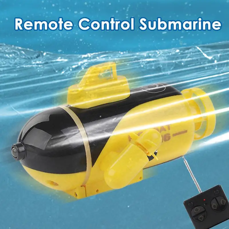 RC Submarine For Kids RC Race Boat Ship Waterproof Rechargeable RC Submarine Water Toy For Diving In Pools Lake Ponds