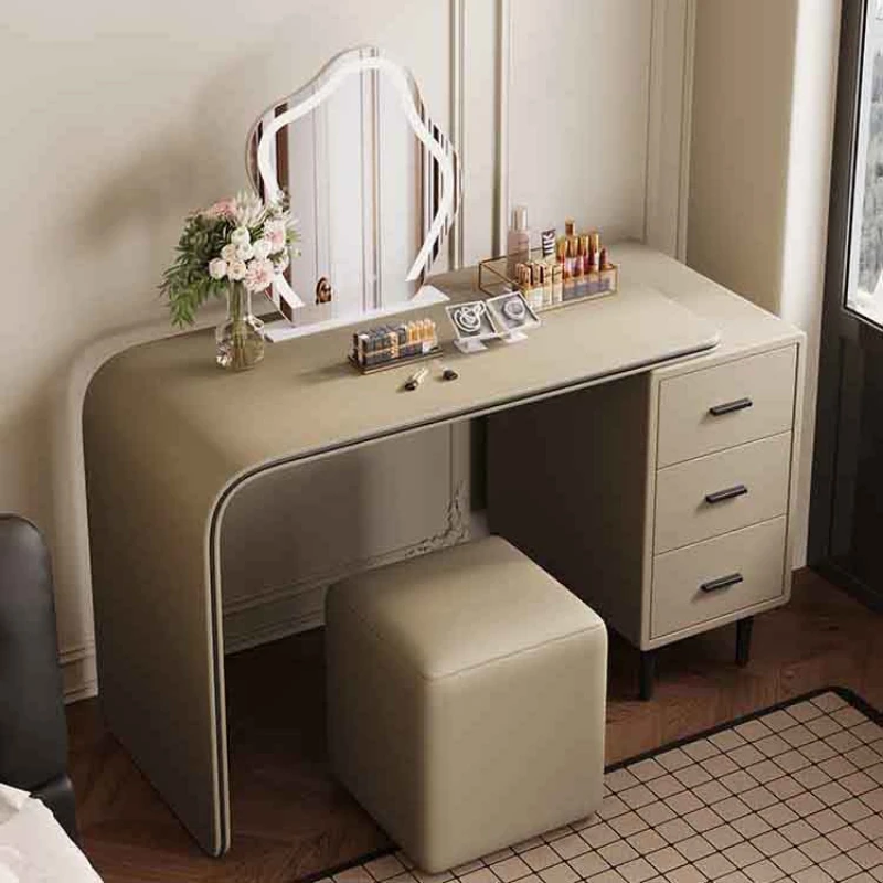 

Small Hair Dressing Table Desings Nordic Style Corner Mirror Dressing Table Storage Hotel Women Mueble Tocador Bedroom Furniture