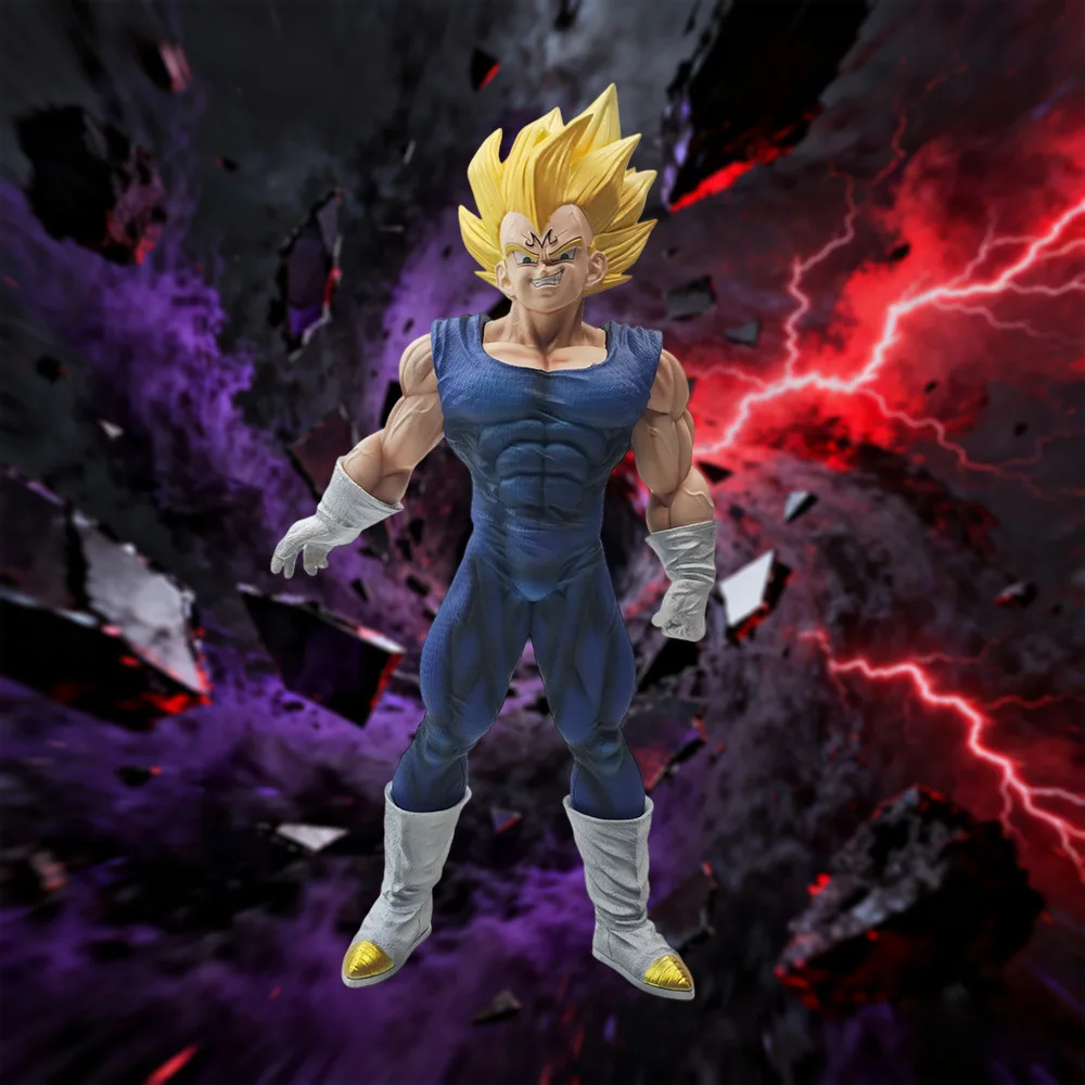 

Anime Dragon Ball Figures Majin Vegeta Figurine Super Saiyan GK Figure PVC Collectible Statue Model Toy Gifts