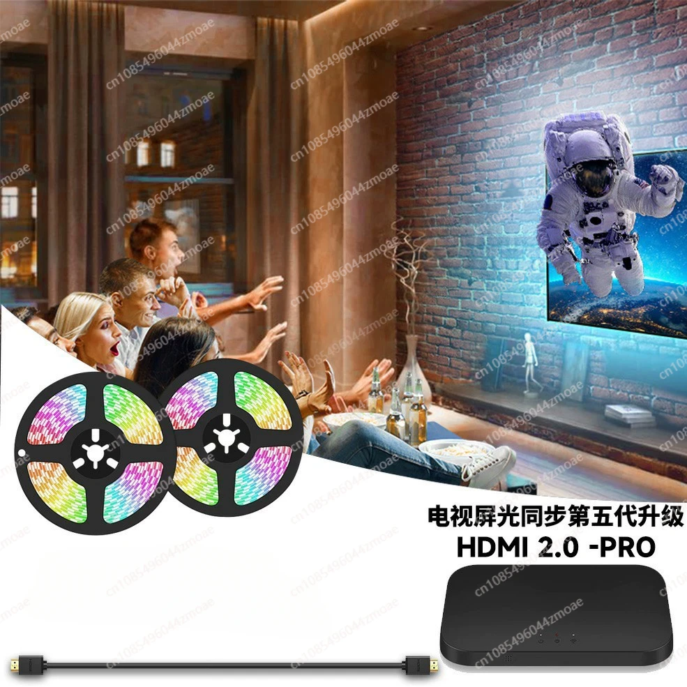 Lytmi for 91-120inch TV PC Gaming HDMI 2.0 Work with Alexa Google Assistant App Control NEO HDMI Sync Box with LED TV Backlight