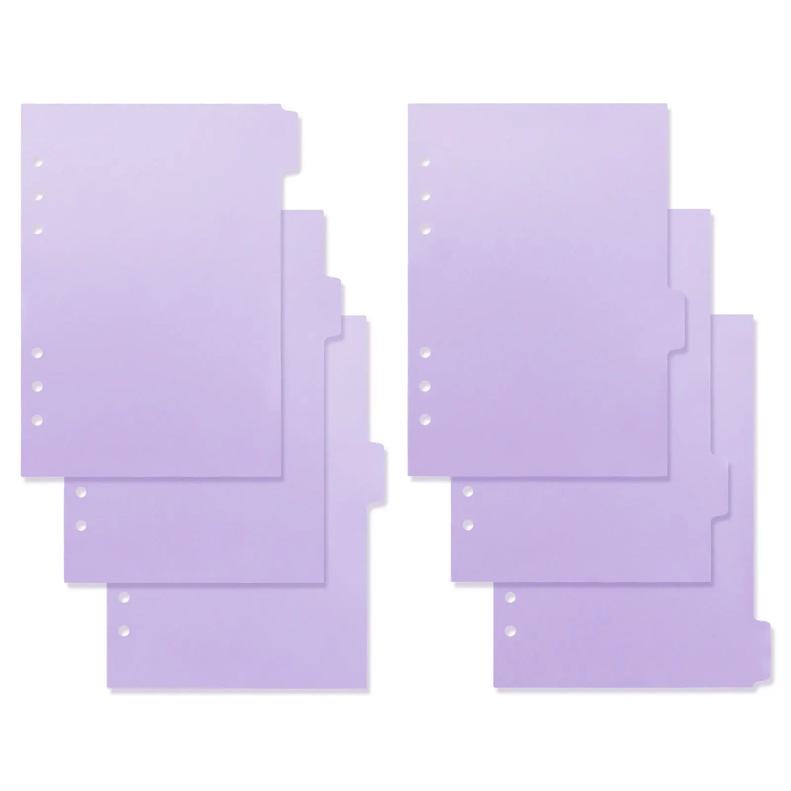 A4 A5 A6 A7 Purple  Paper Index Divider For Binder Planner Notebook Stationery Notebook Paper Divider Accessories view 6