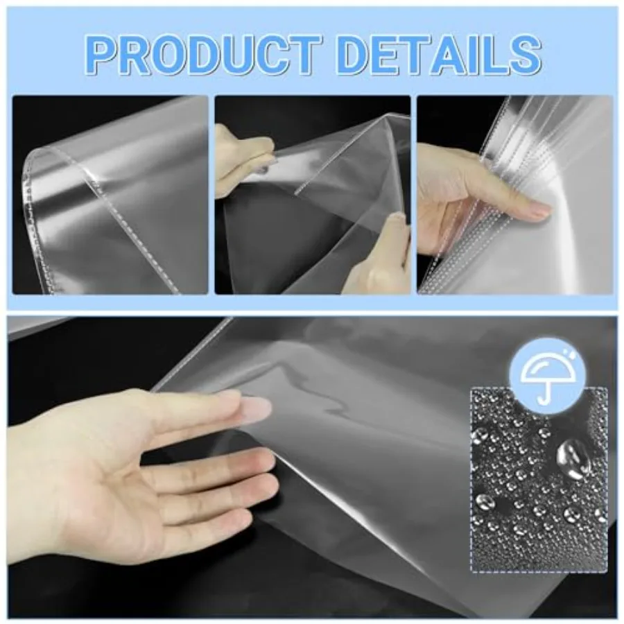 30er-Pack No-Locks Sheet Protecto 8,5" x 11" Letter-Format Heavy Duty Clear View Page Sleeves Protecto Clear Paper Document Artwork