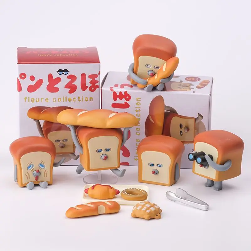 

Японский злой хлеба Kawaii, экшн-фигурка, миниатюрная коллекция конфет, игрушки, настольный орнамент, слепая коробка, игрушки, подарки для детей