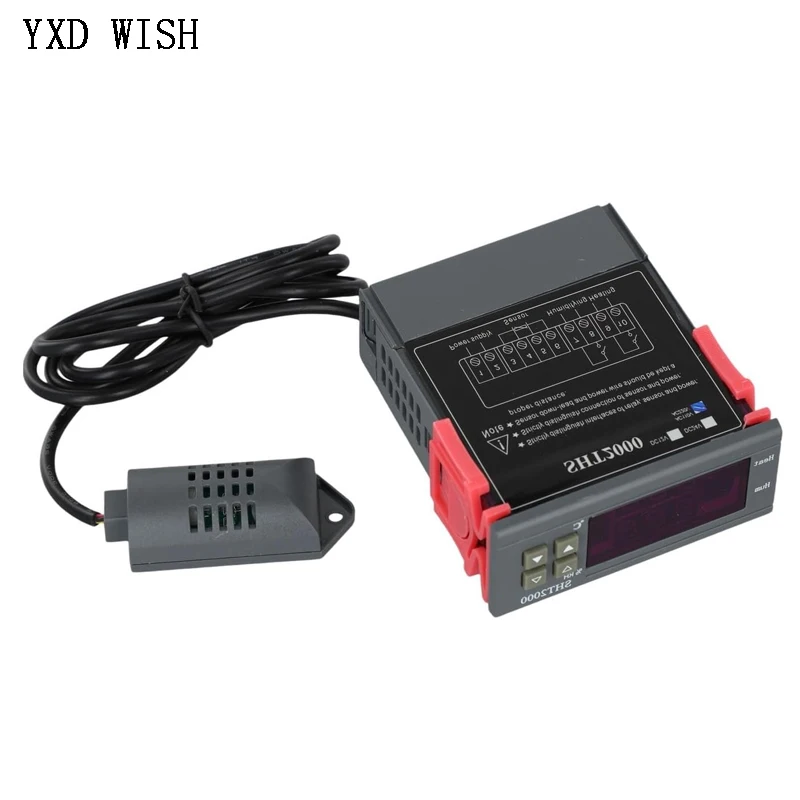 SHT2000 Contro Temperature Controller Digital Thermostat 220V For Incubator Two Output 10A Thermoregulator Temperature Sensors