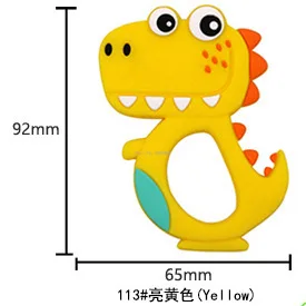 

1pcs Baby Animal Silicone Teethers Dog Dinosaur Koala Baby Teething Product Accessories For Pacifier Chains BPA Free