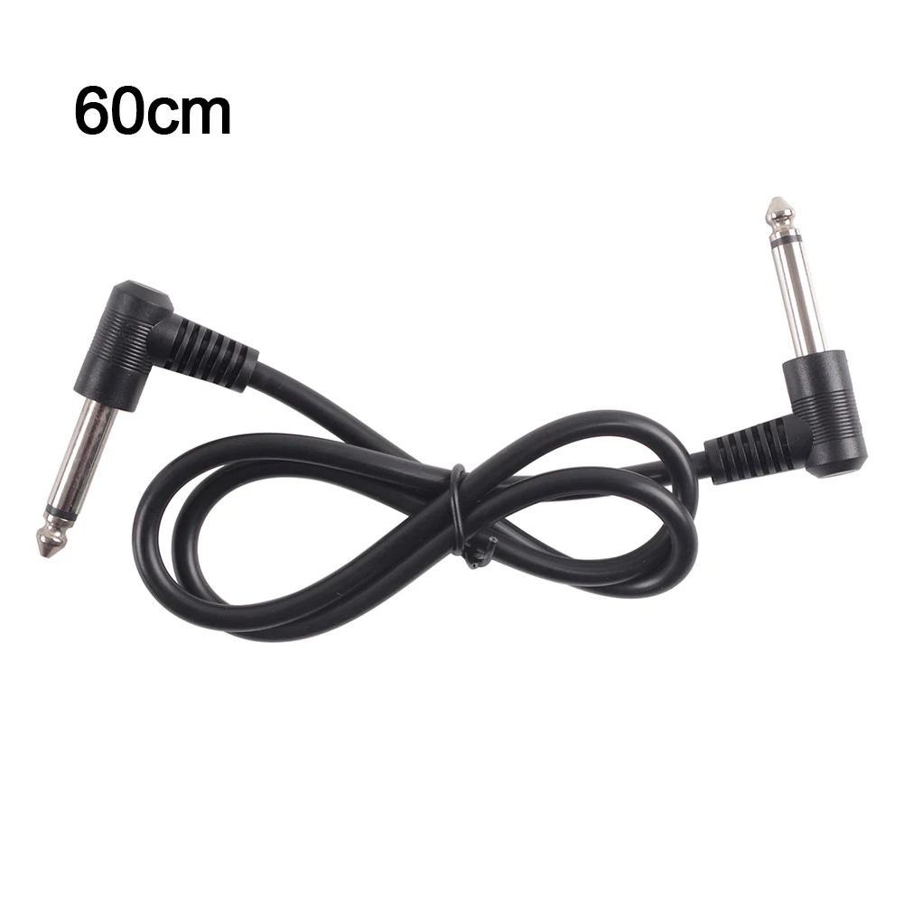 Cable Pedal Cable Cable Connector Cables 15cm/60cm Good Insulation Properties High Dielectric Strength Right Angle Plug Guitar