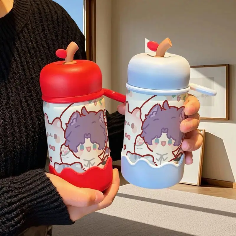 Auf Lager New Love and Deepspace 2025 Anime-Spiel Cos Rafayel Unisex 15 x 6,5 cm Druck Farbblockierender isolierter Wasserbecher Geschenk