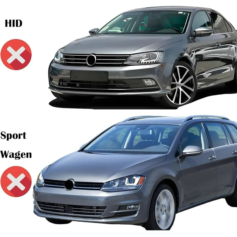 مجموعة المصابيح الأمامية متوافقة مع 11-18 فولكس فاجن جيتا MK6 مصباح الرأس نموذج الهالوجين استبدال الإسكان الأسود الزاوية العنبر #2