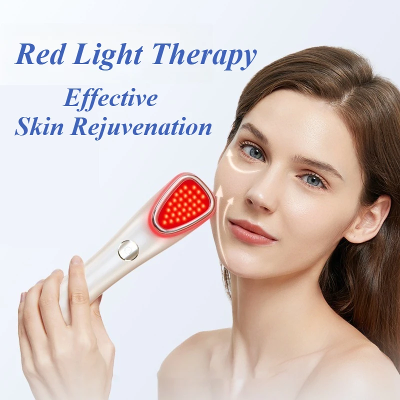 آلة تجميل الوجه المحمولة العلاج بالضوء الأحمر آلات الوجه أداة تجميل البشرة الاهتزاز الاستخدام المنزلي أجهزة التجميل