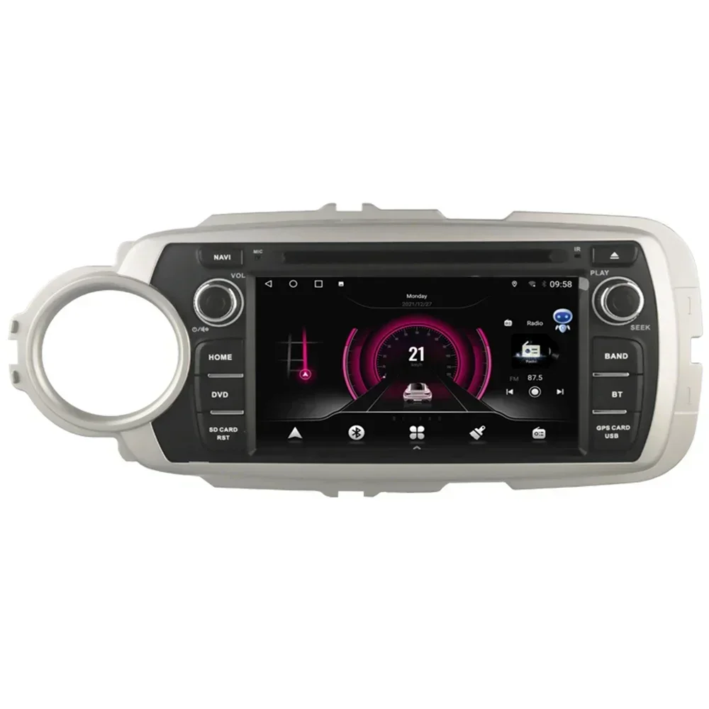 Lecteur de limitation d'autoradio Android 13, navigation GPS, DSP, 2Din avec DVD, Toyota Yadditif, Sliver, 2012, 2013, 2014, 2015, 2017, 2050