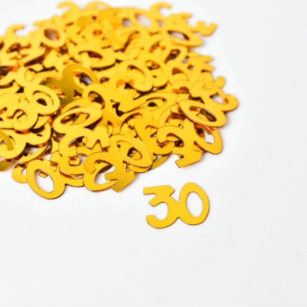30 40 50 Years Confetti Birthday Party Decoration Gold 60 70 Number Confetti Adults 40 50Years Birthday Party Decor Confetti