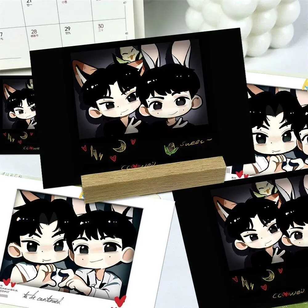 100 LeiPeng Q-version small cards, Ziyu Tian Xuning CP cute cartoon postcards, essential collection of sweet corn around