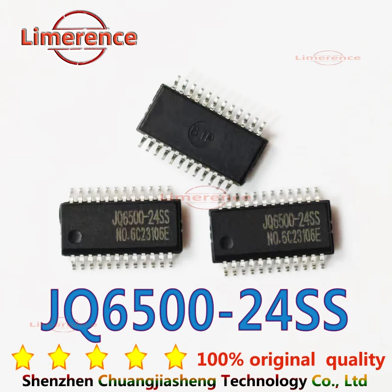 JQ6500-24SS JQ6500 24SS  SSOP-24 Voice chip   NEW  ORIGINAL  10PCS/LOT