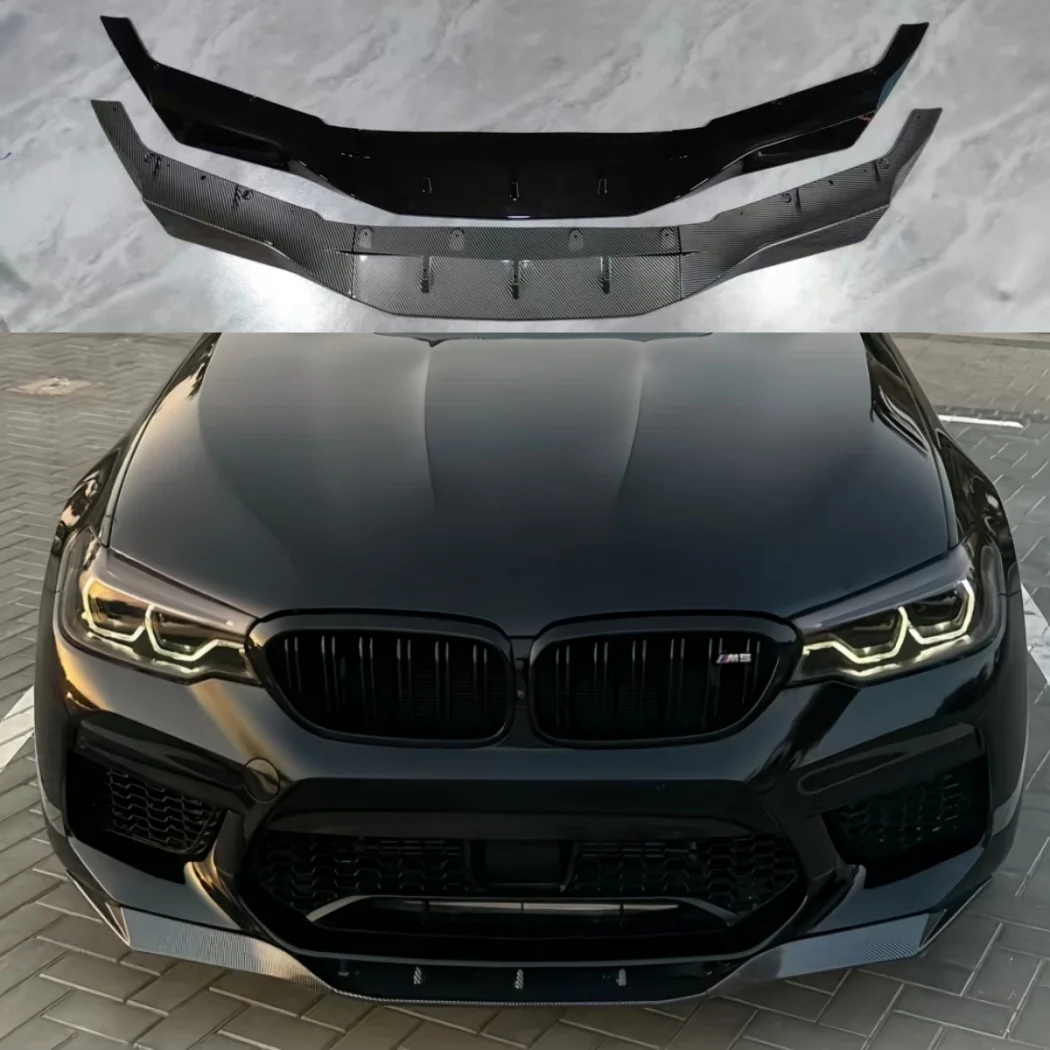 Car Front Bumper Lip Diffuser Spoiler Splitter Body Kits For BMW 5 Series M5 F90 Early 2018-2021 Lower Lip Canard Lip Protector