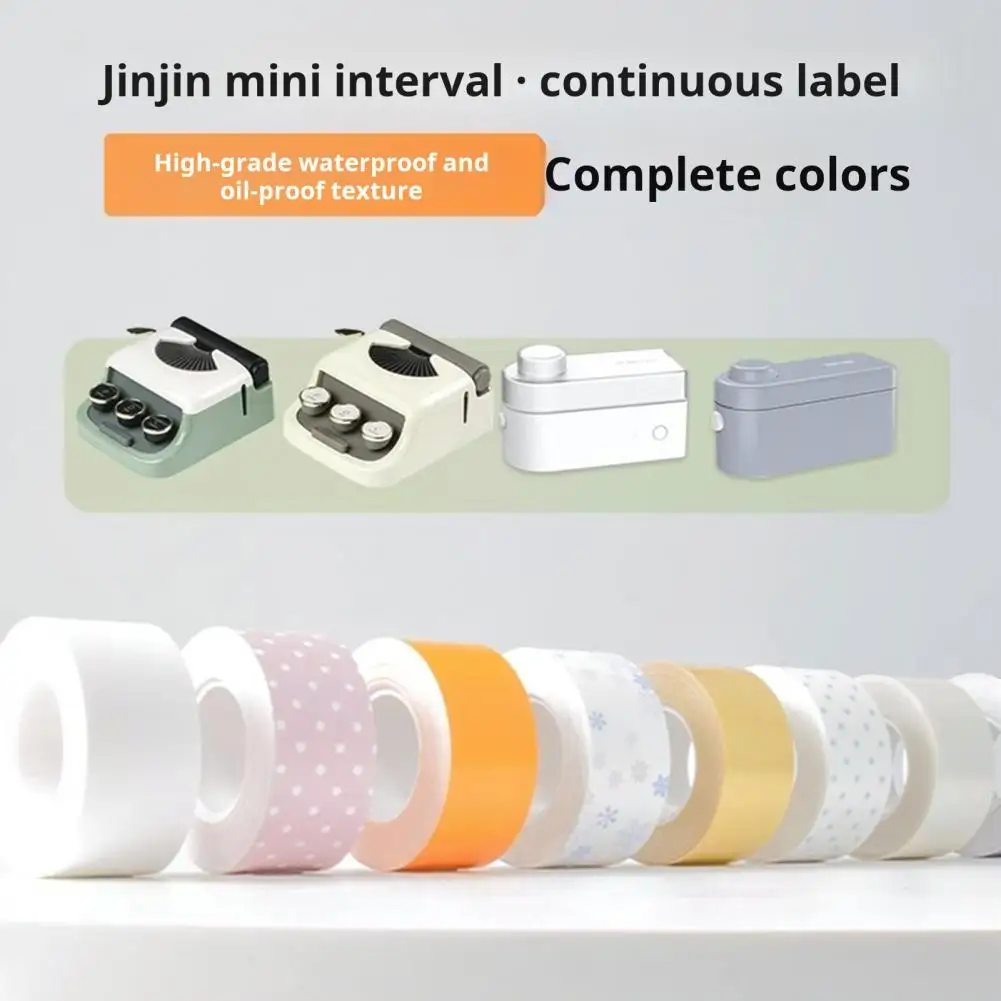 Self-adhesive Sticker Scratch-proof Label Tape Oil-resistant Colorful Label Tape Sticker for Thermal Paper Label for Various