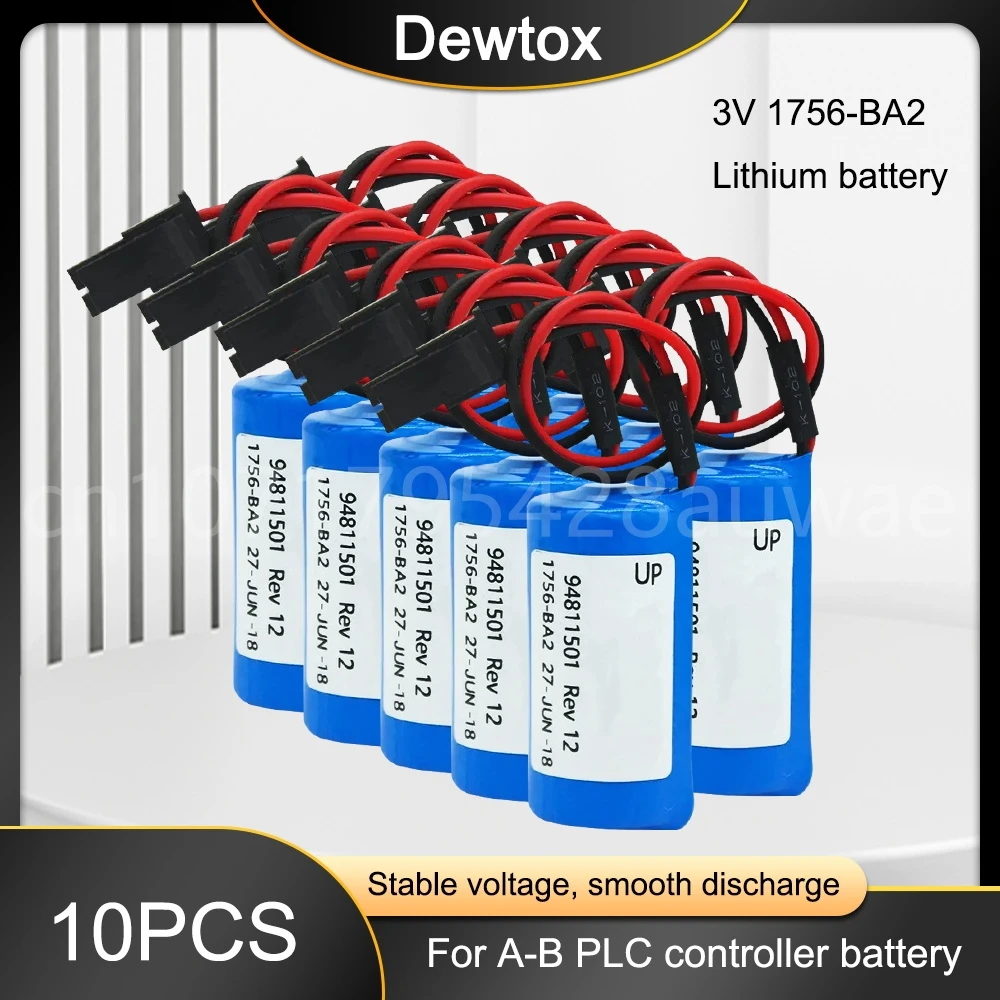 

10PCS Original FOR Allen Bradley 1756-BA2 3V 1200mah CNC Controller Industrial Lithium Battery Pack for Allen Bradley Battery