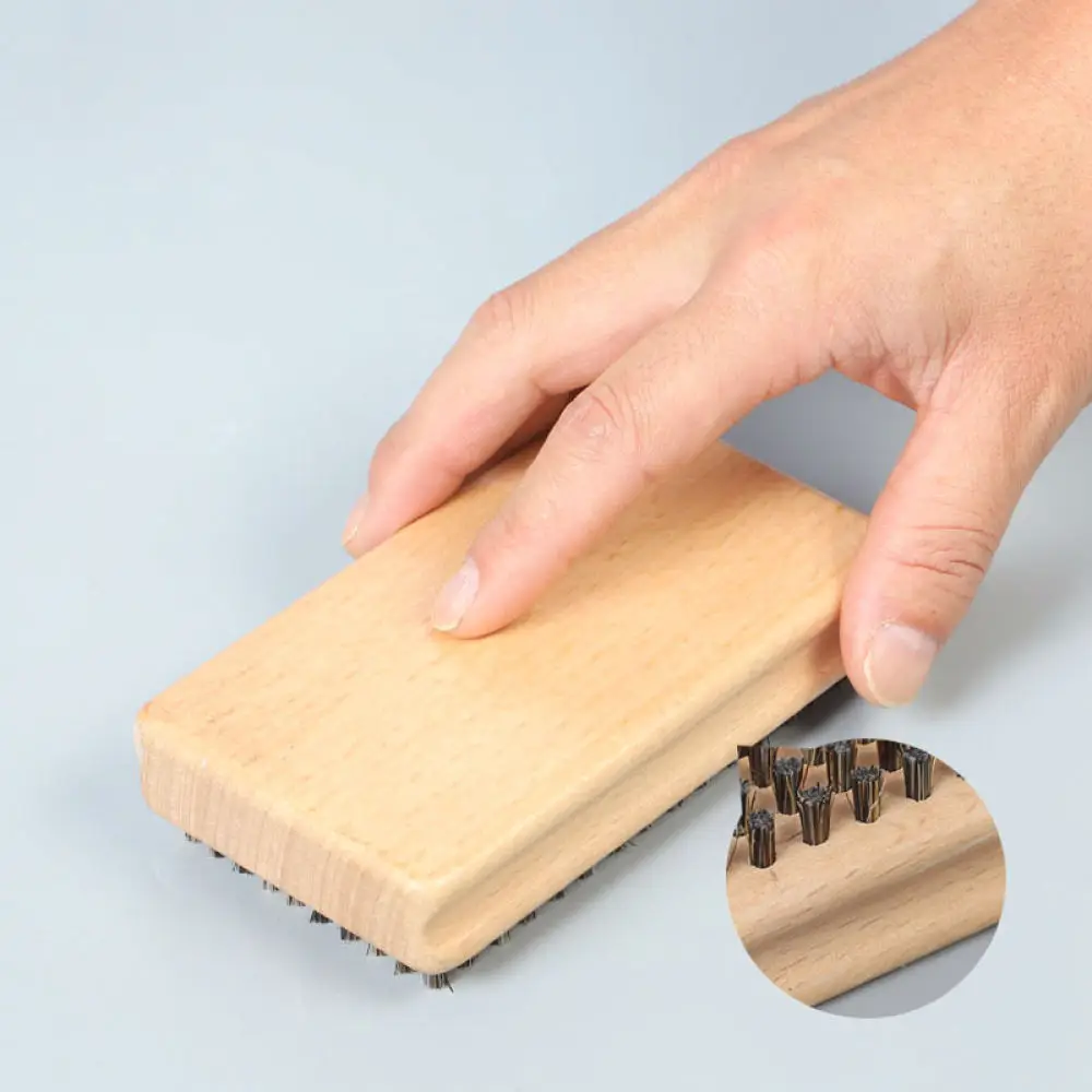 Professional Ski Board Cleaning Brush Kit Copper Nylon Horsehair Tools Waxing Maintenance For Snowboard Surface Care