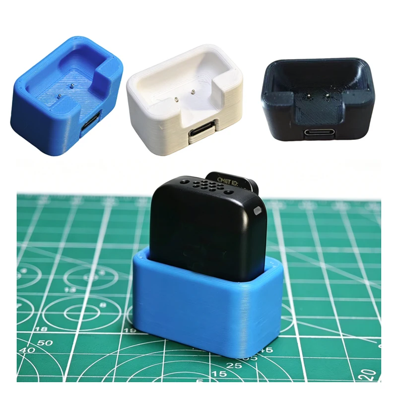 1PCS Magnetic Charging Dock DC 5V Input Type-C Interface 3D Printed Housing Charger Adapter Base for DJI MIC MINI Microphone