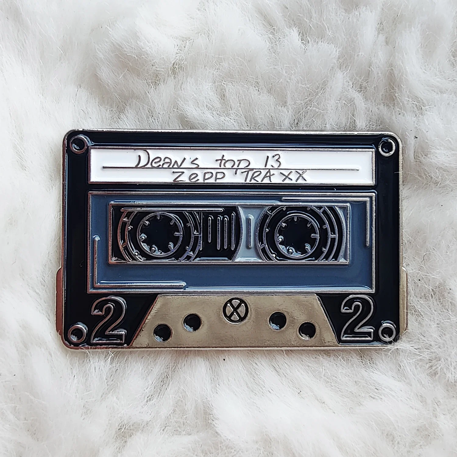 Supernatural Dean's Mixtape Enamel Pin Lapel Brooch Metal Brooches Bag Lapel Badge Jewelry Gift for Kids Friends