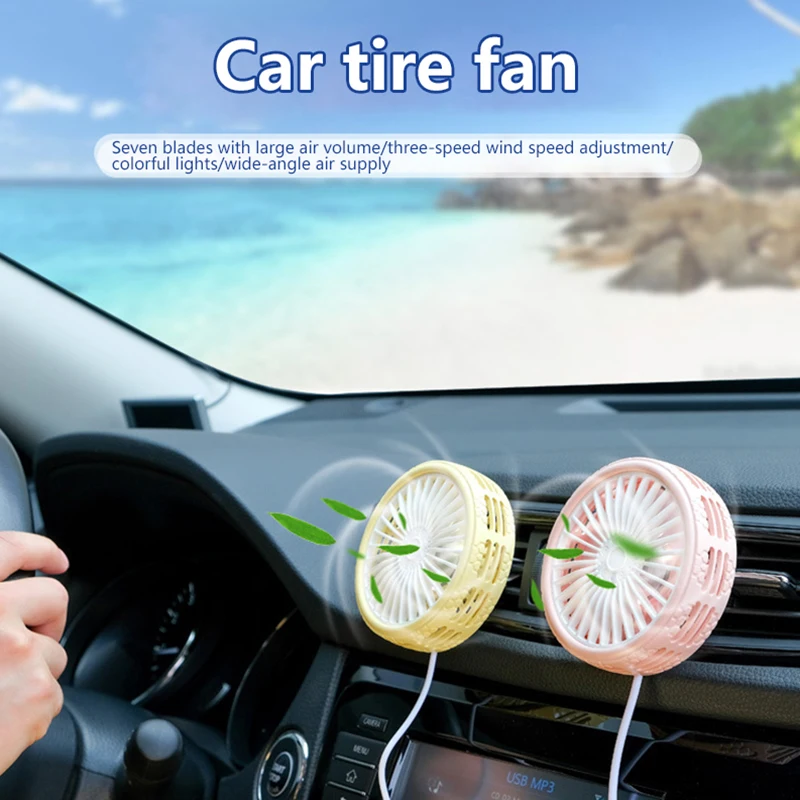 

Mini Car Vent Fan High-Speed Cooling Energy-Efficient USB Powered Portable Vibrant Colors Easy Installation Lighting LED