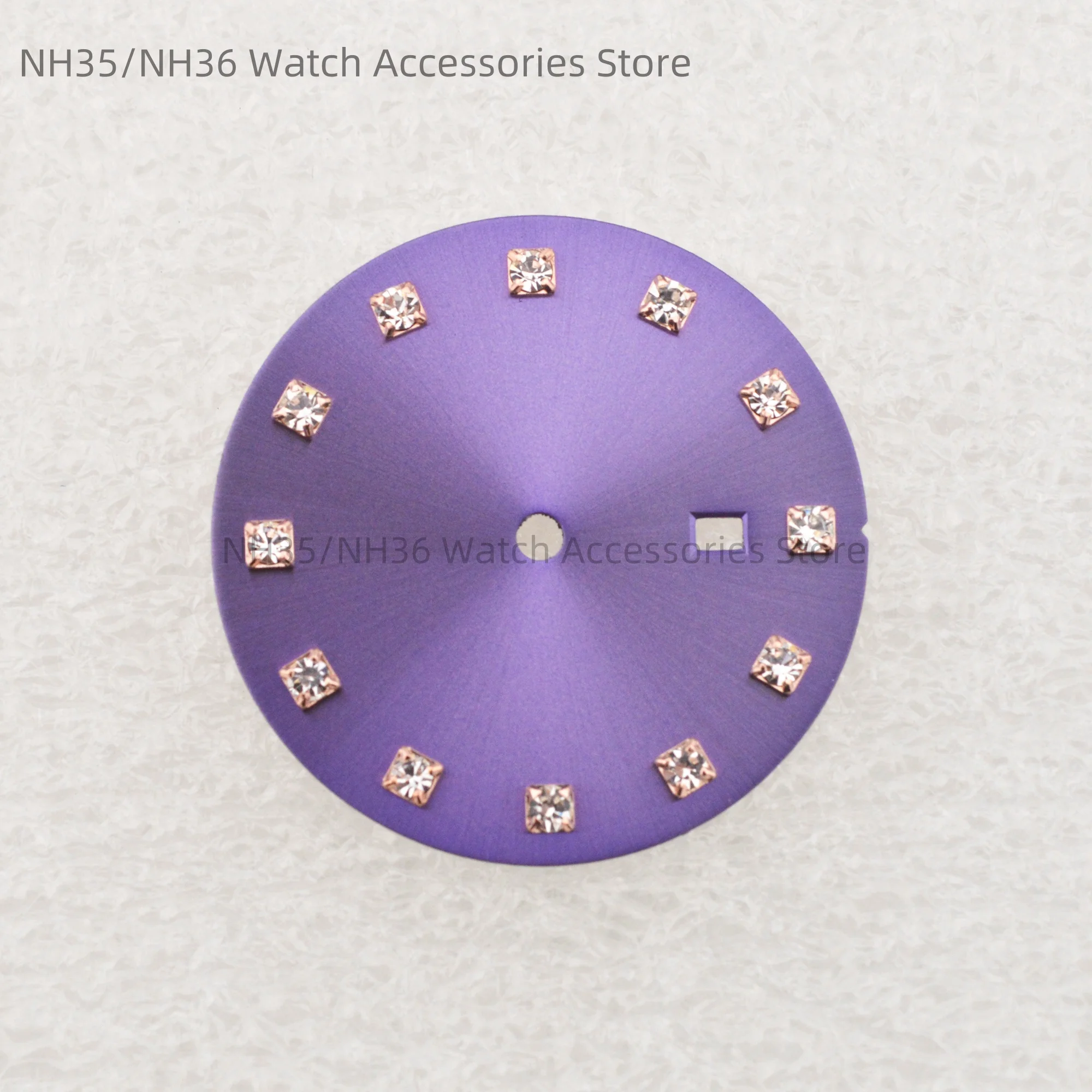 

NH05 Watch Dial 25mm Women's Dial Diamonds Watch Face Watch Accessories for NH05 NH06 Movements Datejust Modified Parts