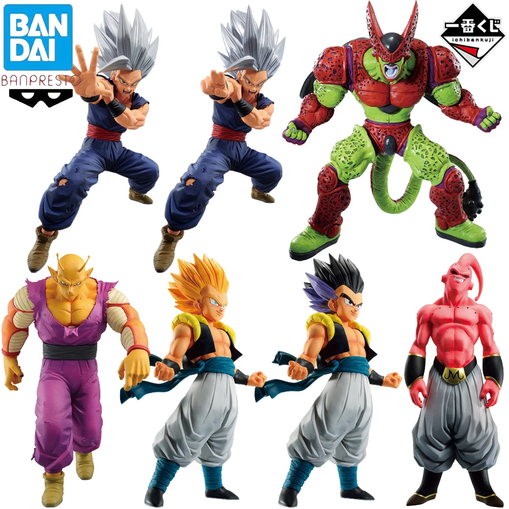 In Stock Original Banpresto Ichiban Kuji Dragon Ball Piccolo Cell Gotenks Buu Son Gohan Figure Anime Boxed Model Dolls Toy