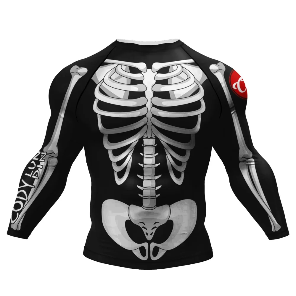 Men's Sports Compression Long-sleeve Top Tai Chi Pattern Breathable for Fitness Training Martial Arts Daily Wear view 4
