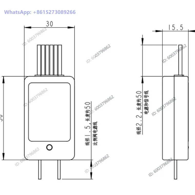 Micro Driver Electric Proportional Valve Amplification Module Fluid Pressure Regulator Drive Controller DC24V