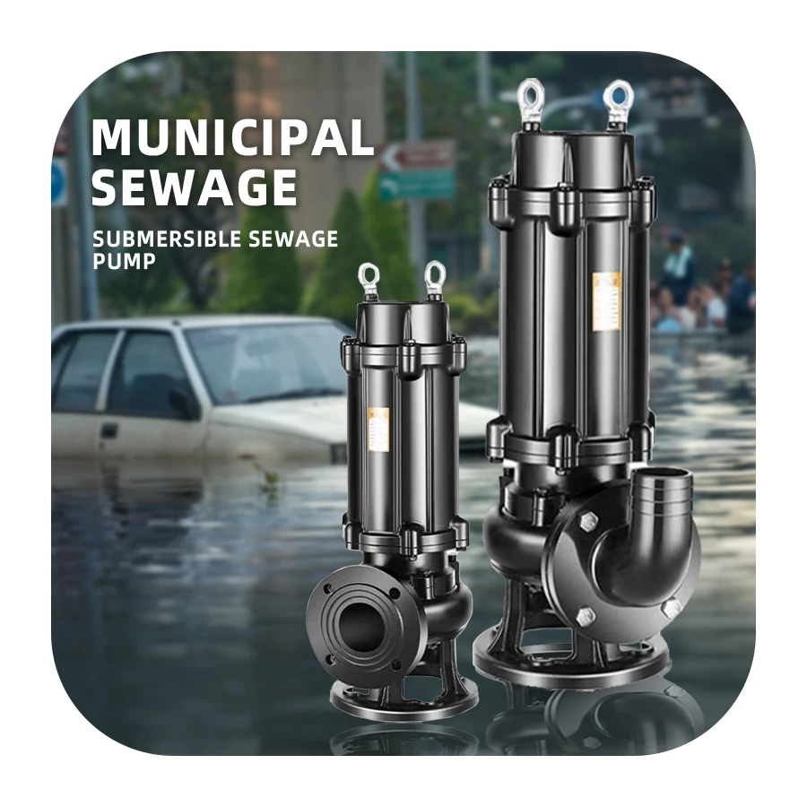 Aikon Manufacturing Wholesale 10HP Immersion Sewage Water Pump Waste Water Centrifugal Submersible Pump with Competitive Price