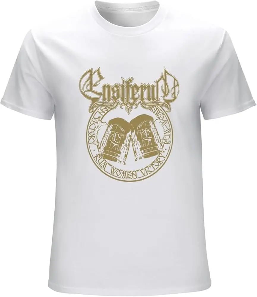 Ensiferum Rum Y Mens T-Shirt Unisex Graphic White Tee Shirt Cotton Luxury brand vintage oversized