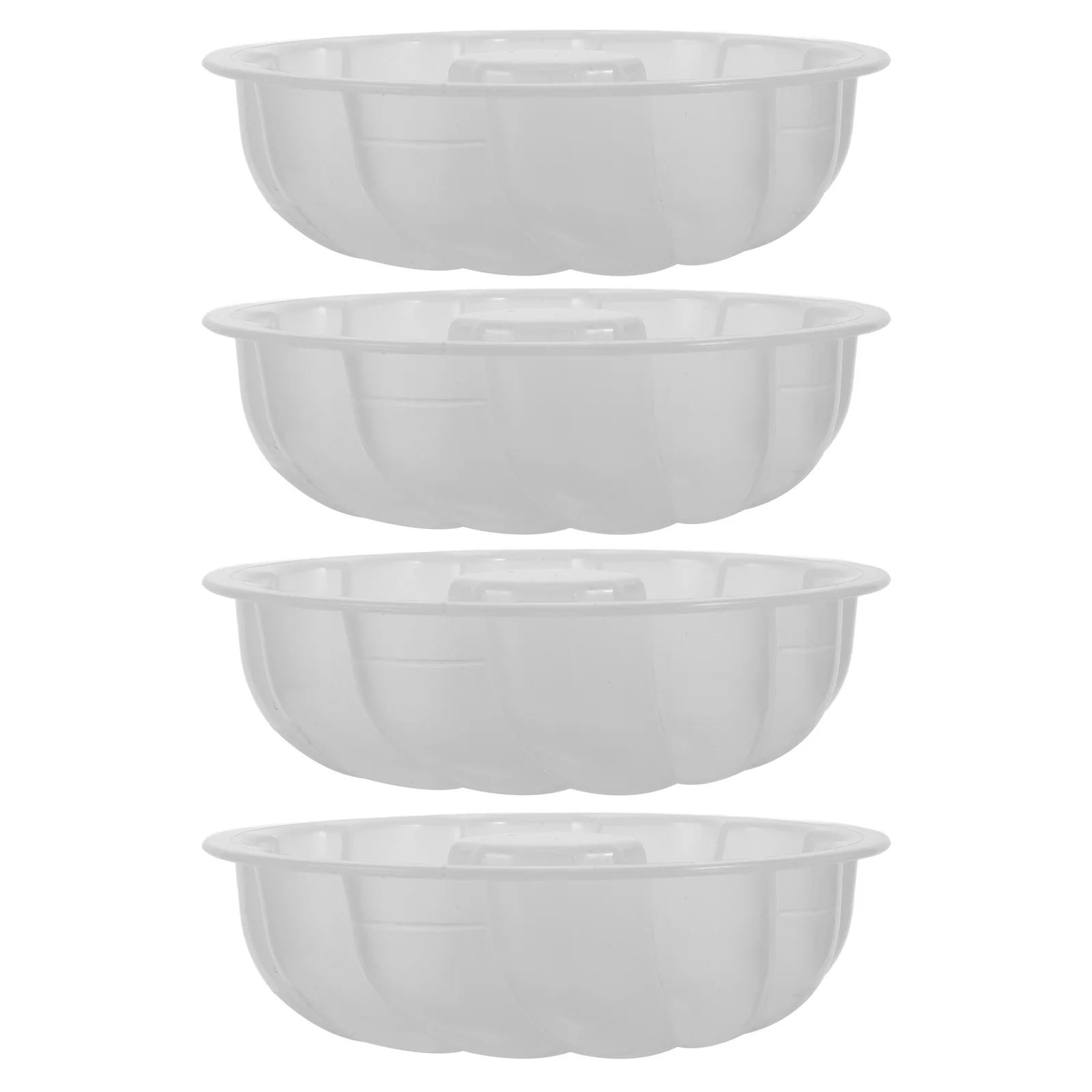 

4 Pcs Pastry Mold Cake for Kitchen High Temperature Resistance Bun Making Molds Transparent Dumpling