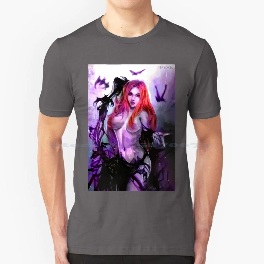 Nevan , Beautiful Vampire T Shirt 100% Cotton Tee Dmc Dante Vergil Gaming Nero Demon Games Anime 5 Vampire Redhead Hunter