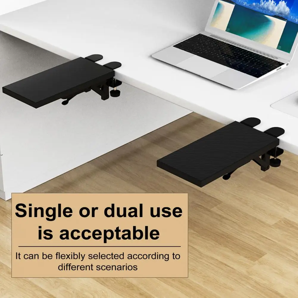 Foldable Desk Extender Adjustable Computer Desk Arm with Foldable Tray for Wrist Elbow Support Universal Office for Home