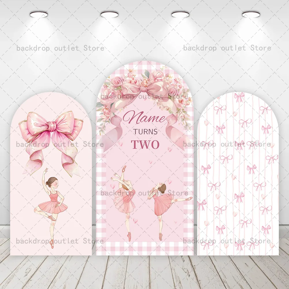 

Фон-арка Mehofond с розовыми цветами и балериной, на заказ, для дня рождения, вечеринки в честь рождения ребенка, декор для арки Чиары