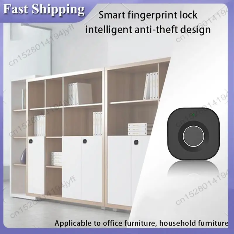 

-ABDH Smart Home Biometric Fingerprint Lock Drawer Electronic Lock Privacy Keyless Security Protection For Office/Home