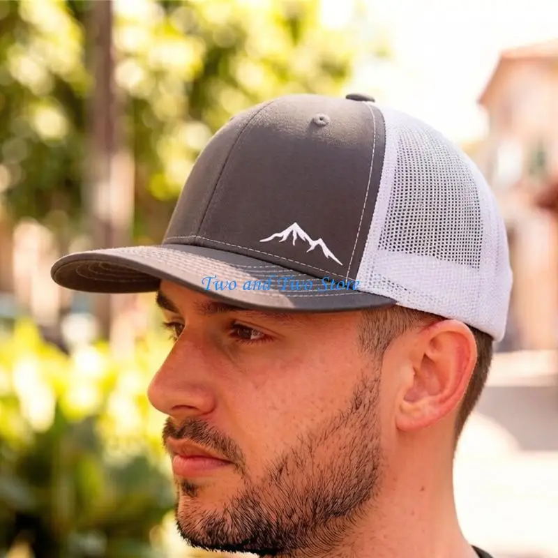 

HX6F High Performances Baseball Hat With Sweat Wicking Fabric Mesh Adjustable Hat For Hiking Running Outdoor Sport Wear