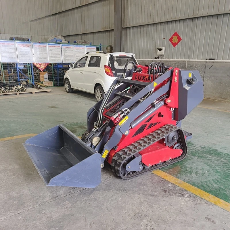 Chinesischer Mini-Kompaktlader Hersteller Mini-Kompaktlader mit Raupen und Raupen