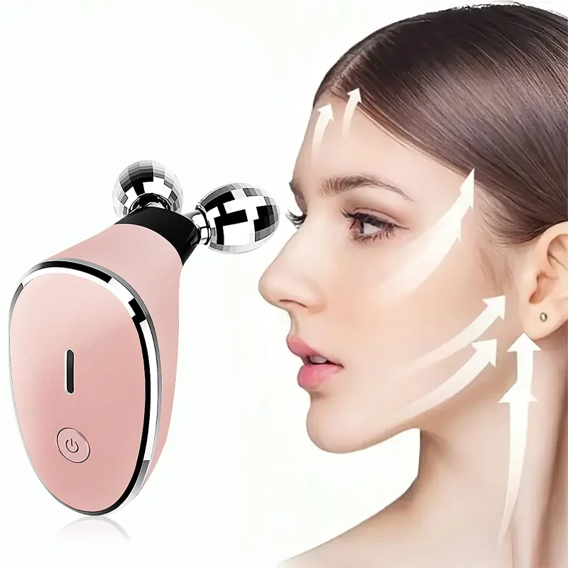 أسطوانة تدليك مزدوجة الكرة، أداة استرخاء اللفافة العضلية، مدلك محمول لتخفيف الآلام والرقبة والوجه