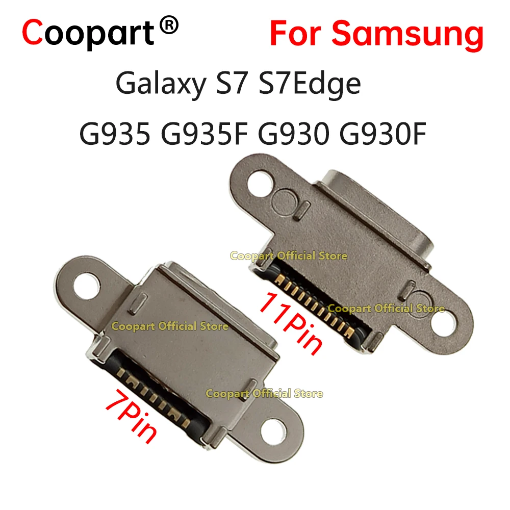 2Pcs New Usb Charger Charging Dock Port Connector Type C Plug For Samsung Galaxy G935F G930F S7 Edge G930 G935 S7Edge 7 11 Pin