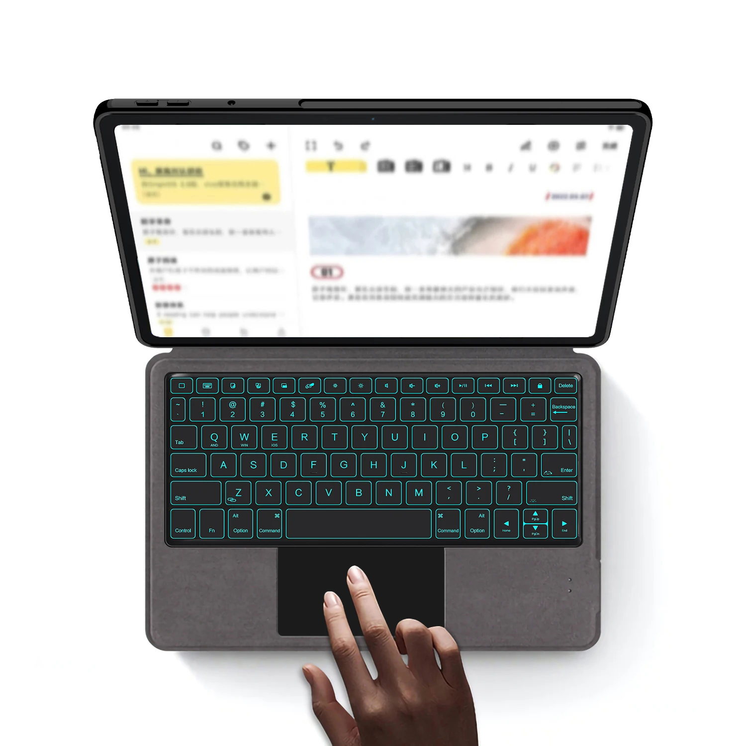 Lenovo XiaoXin Pad Pro GT 2025 11.1 인치 TB710FU 태블릿 보호 케이스 용 스마트 터치 패드 백라이트 키보드 커버 상세 이미지 5