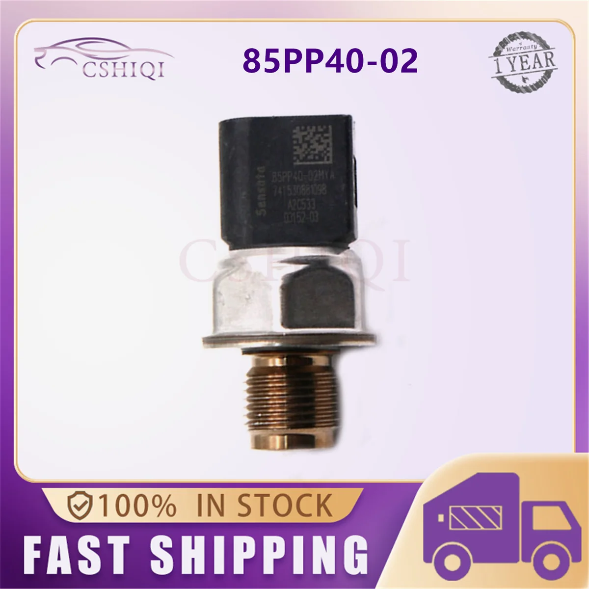 

85PP40-02 85PP4002 1717578 1733751 1767634 Original Common Rail Fuel Pressure Sensor Transducer For Ford Ranger Transit MK7