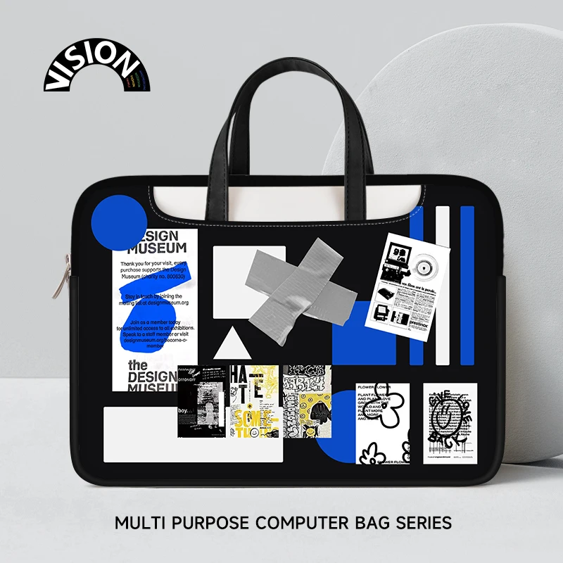 Laptop bag Sleeve Case Notebook PU Shoulder Hand Bag For 13 14 15 15.6 17 inch Macbook HP Huawei Dell Shockproof Carrying Bag