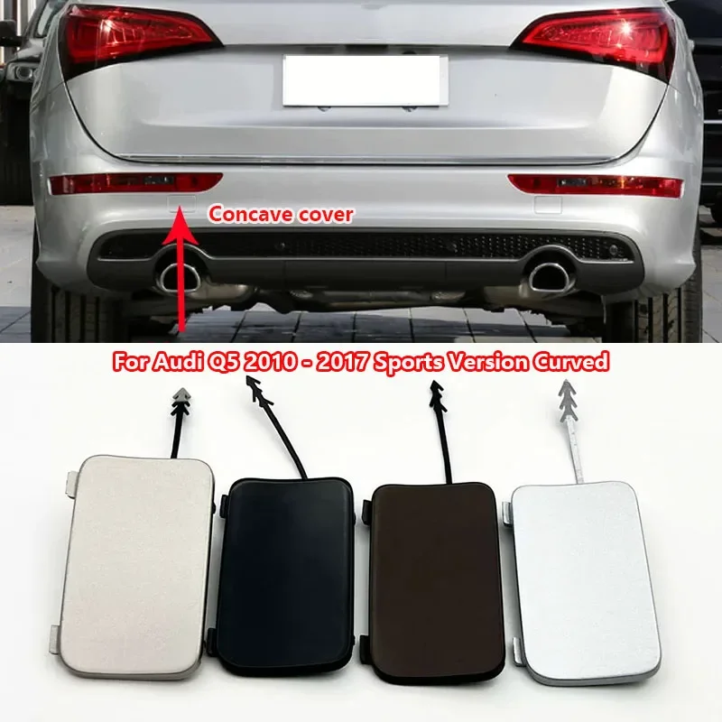 

Sports Version Curved Rear Bumper Tow Hook Cap Towing Eye Cover For Audi Q5 2010 - 2017 8R0807449A 8R0807450A Car Accessories