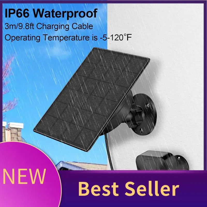 Solar Panel 4W 5V For Ring For Blink Security Camera IP65 Waterproof Solar Charger With 360 Degree Bracket