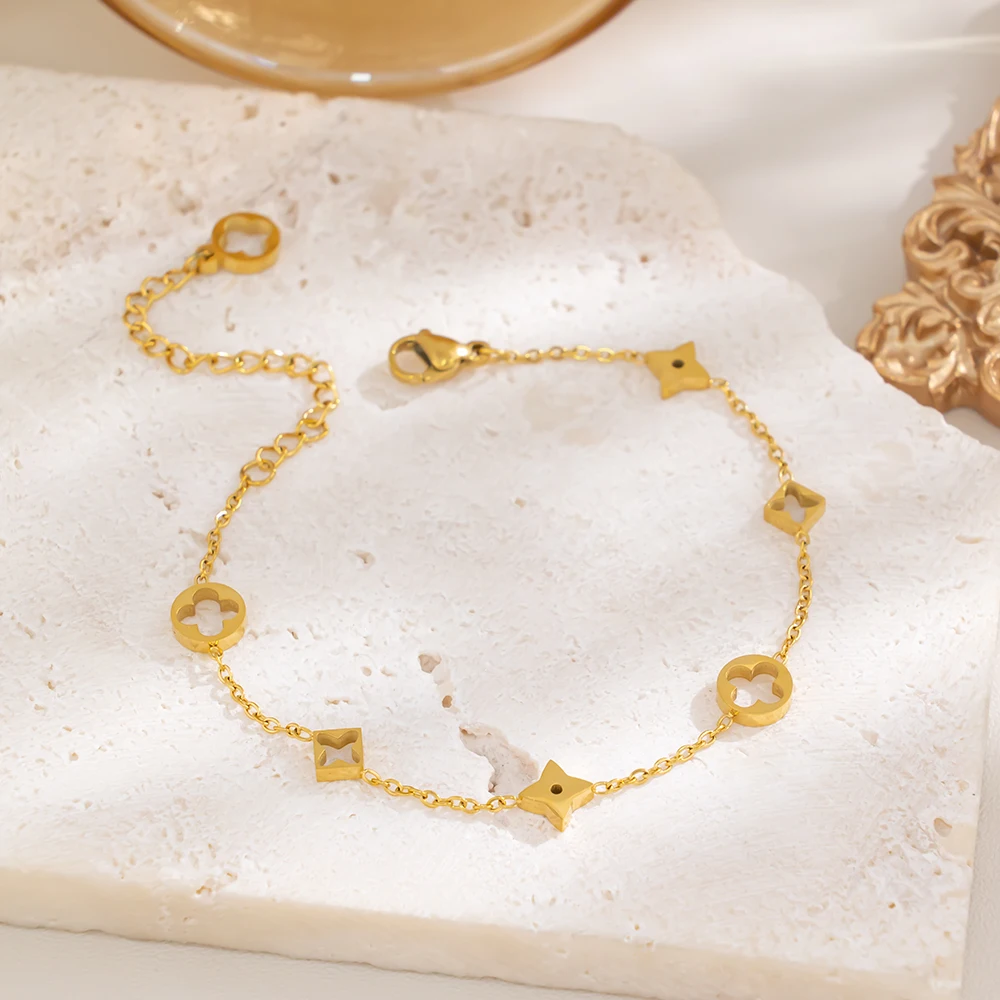 

Ladies' fashionable and beautiful bracelet, stainless steel jewelry, durable, non fading, suitable for gift giving