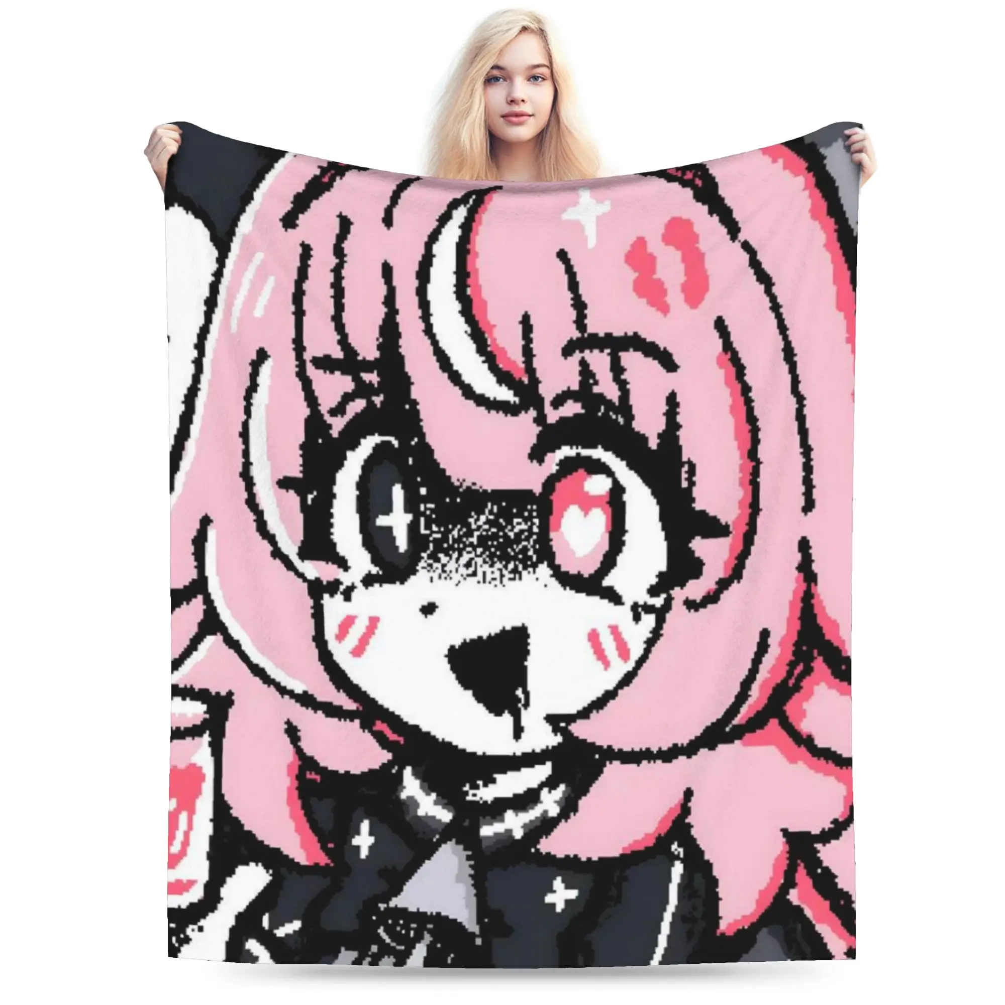 Femme Soule Blanket Quality Warm Soft Drunken Goddess Reflux Throw Blanket Winter Travel Office Home Decor Aesthetic Bedspread
