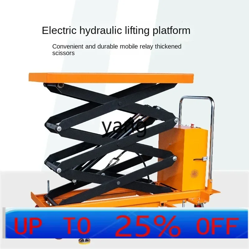 

CX Electric Lift Table Small Mobile Scissor Die Cart Manual Lift